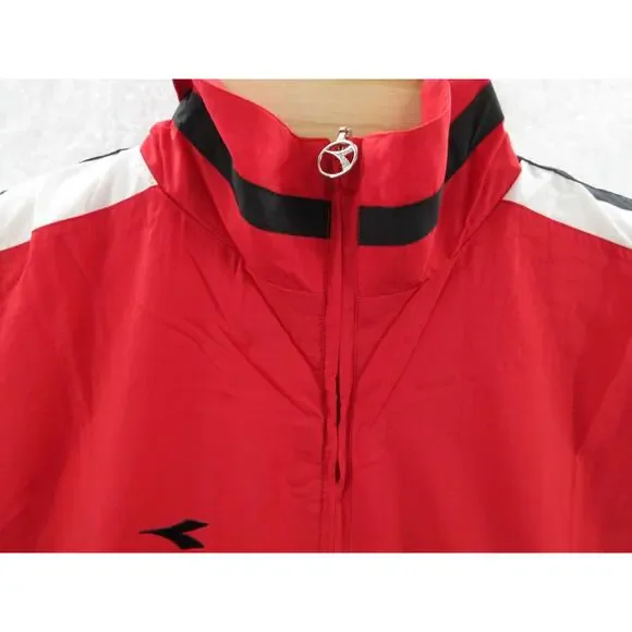 NWT DIADORA Canova Soccer Men's Medium Nylon Pullover Jacket